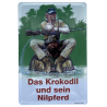 Bud Spencer & Terence Hill - Das Krokodil und sein Nilpferd - Blechschild 30 x 20 cm