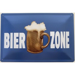 Bier Zone - Blechschild 30...