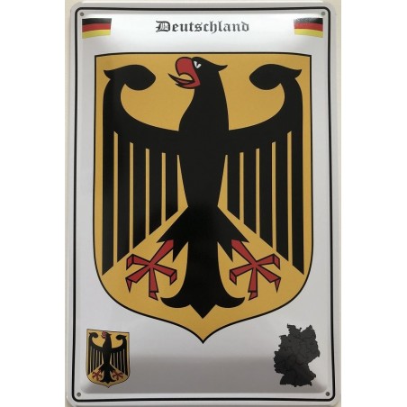 Deutschland Adler Wappen - Blechschild 30 x 20 cm