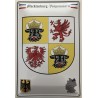 Deutschland Mecklenburg Vorpommern Wappen - Blechschild 30 x 20 cm