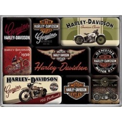 Harley Davidson Genuine Motorcycles Magnetset 9-teilig