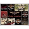 Harley Davidson Genuine Motorcycles Magnetset 9-teilig