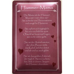 Hammer Mama - Blechschild...