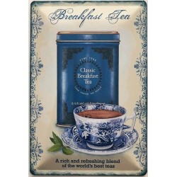 Breakfast Tea - Blechschild...