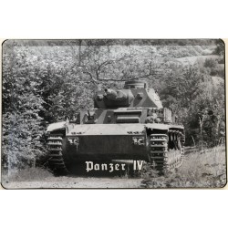 Panzer IV - Blechschild 30...