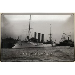 SMS Hamburg - Blechschild...