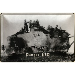 Panzer A7D - Blechschild 30...