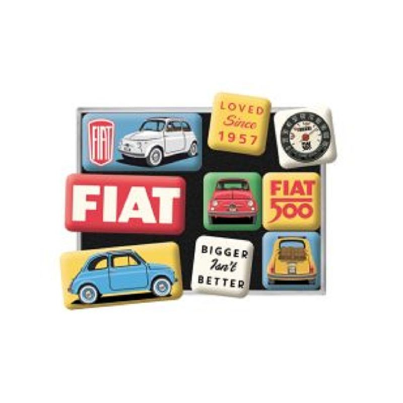 Fiat 500 Magnetset 9-teilig