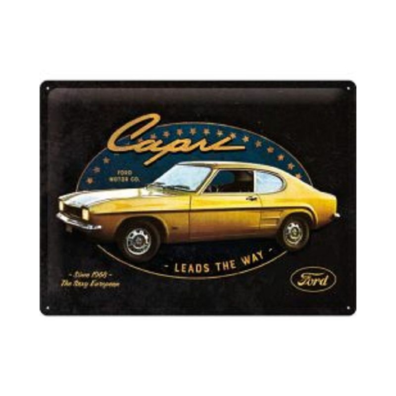 Ford Capri Leads the Way - Blechschild 40 x 30 cm
