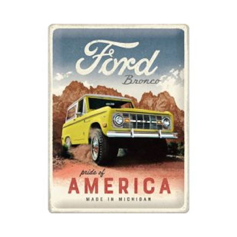 Ford Bronco pride of America - Blechschild 40 x 30 cm