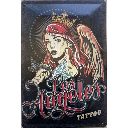 Los Angeles Tattoo - Blechschild 40 x 30 cm