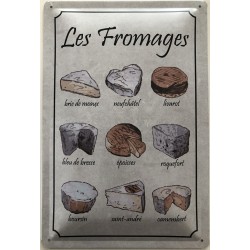 Les Fromages - Blechschild...