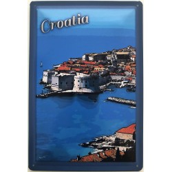 Croatia - Blechschild 30 x...