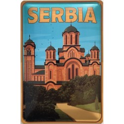 Serbia - Blechschild 30 x...