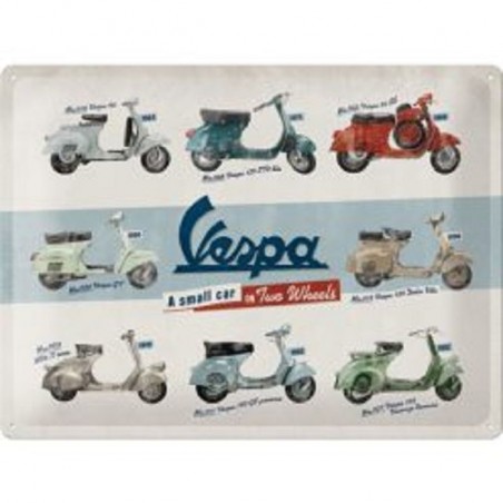 Vespa 1945 - 1976 - Blechschild 40 x 30 cm