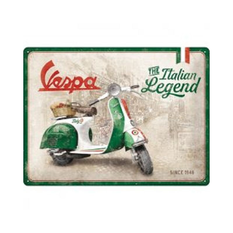 Vespa - The Italien Legend since 1946 - Blechschild 40 x 30 cm