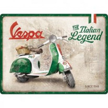 Vespa - The Italien Legend since 1946 - Blechschild 40 x 30 cm