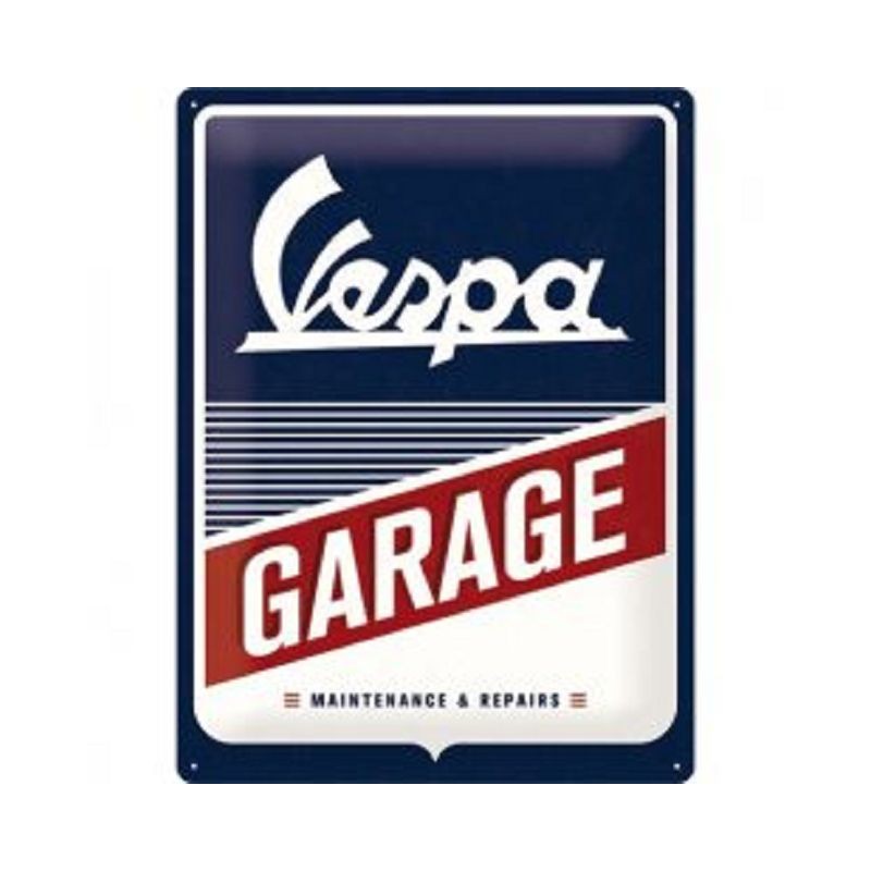 Vespa Garage - Blechschild 40 x 30 cm