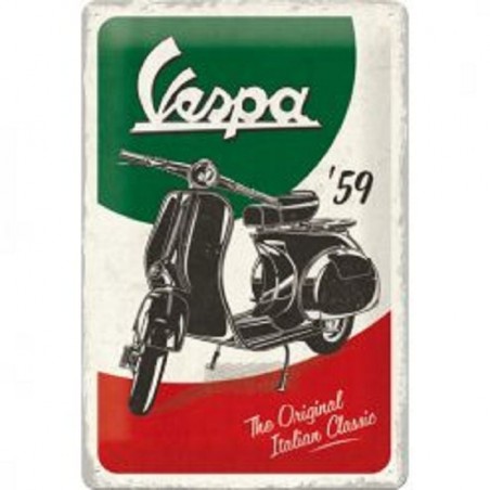 Vespa Classic 1959 - Blechschild 30 x 20 cm