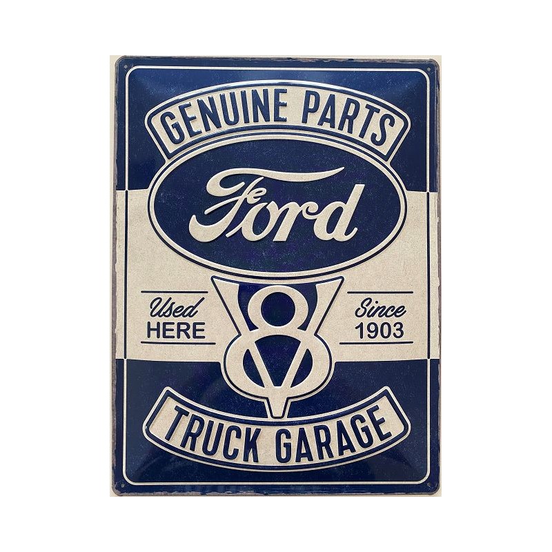 Ford Genuine Parts - Truck Garage since 1903 - Blechschild 40 x 30 cm