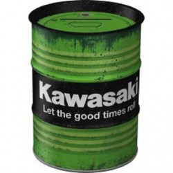 Kawasaki Spardose im Ölfass...