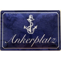 Ankerplatz - Blechschild 30...