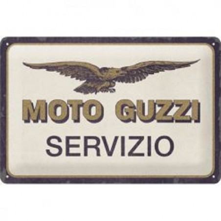 Moto Guzzi Servizio - Blechschild 30 x 20 cm