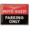 Moto Guzzi Parking Only - Blechschild 40 x 30 cm