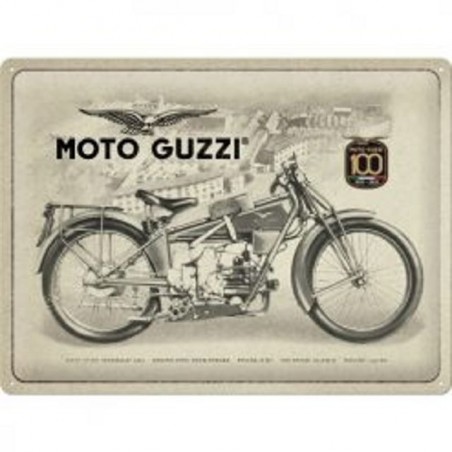 Moto Guzzi 100 Jahre - Blechschild 40 x 30 cm