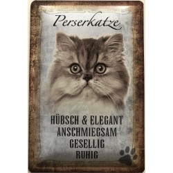 Perser Katze - Blechschild...