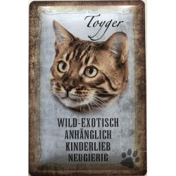 Toyger Katze - Blechschild...