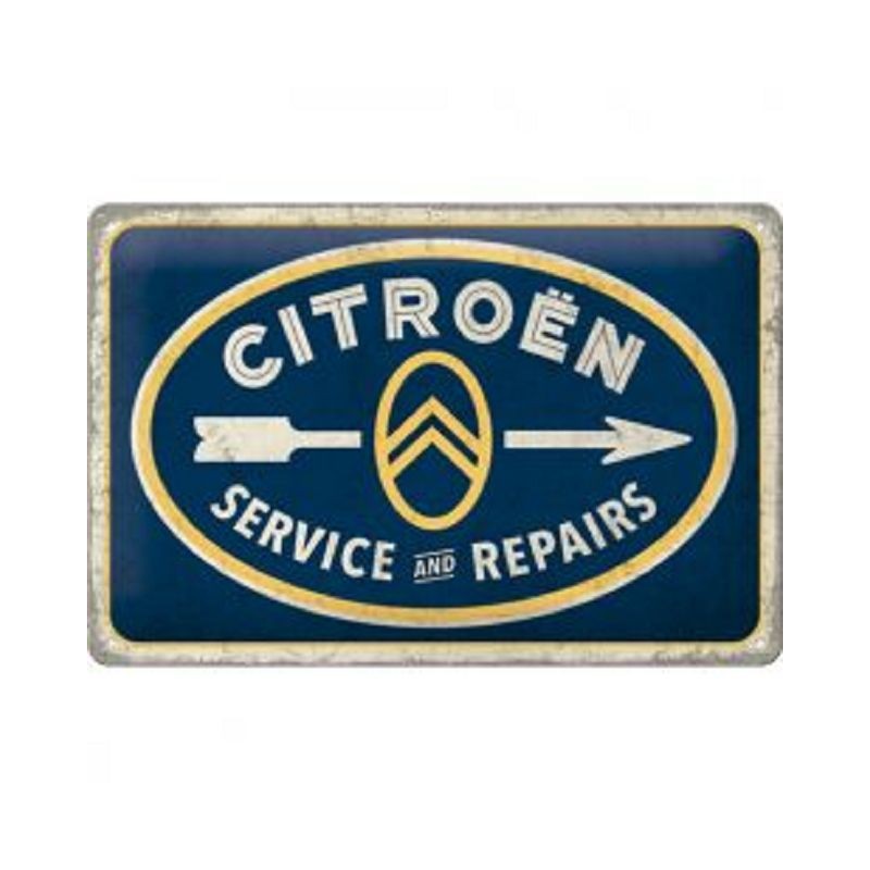 Citroen Service & Repairs - Blechschild 30 x 20 cm