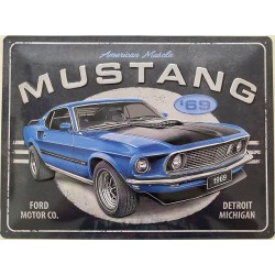 Blechschild Ford Mustang Auto Car Metall 30 cm,Metal Shield,Neu 