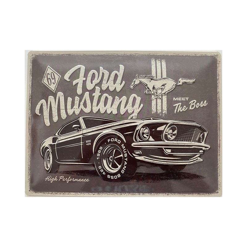 Ford Mustang - The Boss - Blechschild 40 x 30 cm