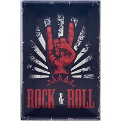 Rock & Roll - Blechschild...
