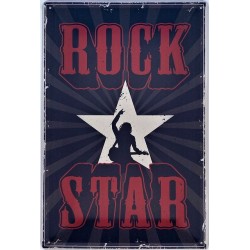 Rock Star - Blechschild 40...