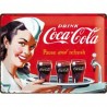 Coca Cola - Waitress - Pause and Refresh - Blechschild 40 x 30 cm