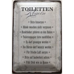 Toiletten Regeln -...