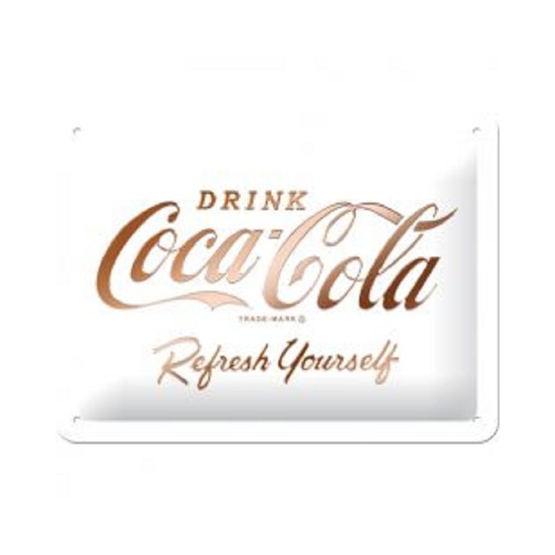 Coca Cola - Refresh Yourself - Blechschild 20 x 15 cm
