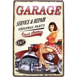 Garage Service & Repair Original Parts - Blechschild 30 x 20 cm