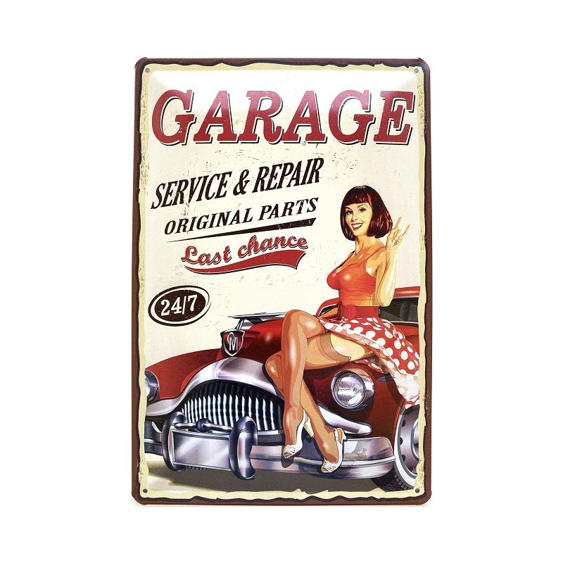 Garage Service & Repair Original Parts - Blechschild 30 x 20 cm