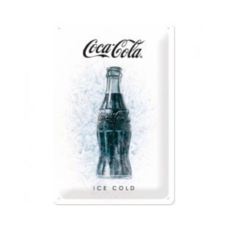 Coca Cola - ICE Cold - Blechschild 30 x 20 cm