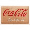 Coca Cola - Carboard Logo - Refresh Yourself - Blechschild 30 x 20 cm
