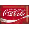 Coca Cola - Red Logo - Blechschild 30 x 20 cm