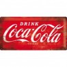 Coca Cola - Red Label - Blechschild 25 x 50 cm