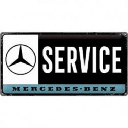 Mercedes Benz Service - Blechschild 25 x 50 cm