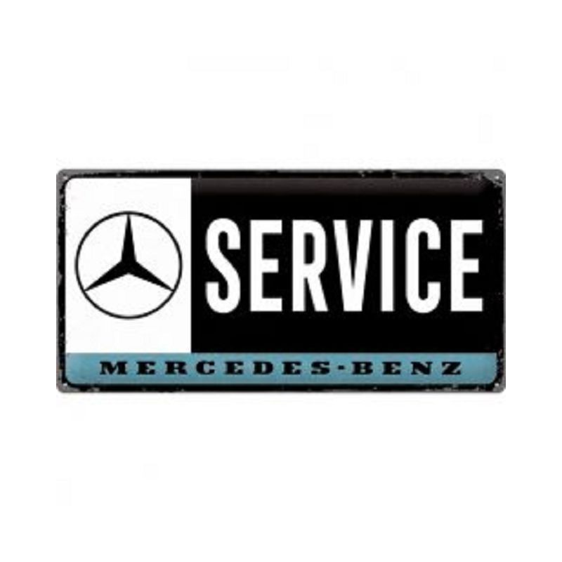 Mercedes Benz Service - Blechschild 25 x 50 cm