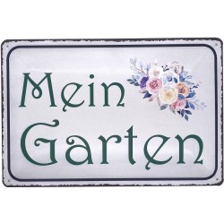 Blechschild Spruch 30x20cm mein Garten main image 0