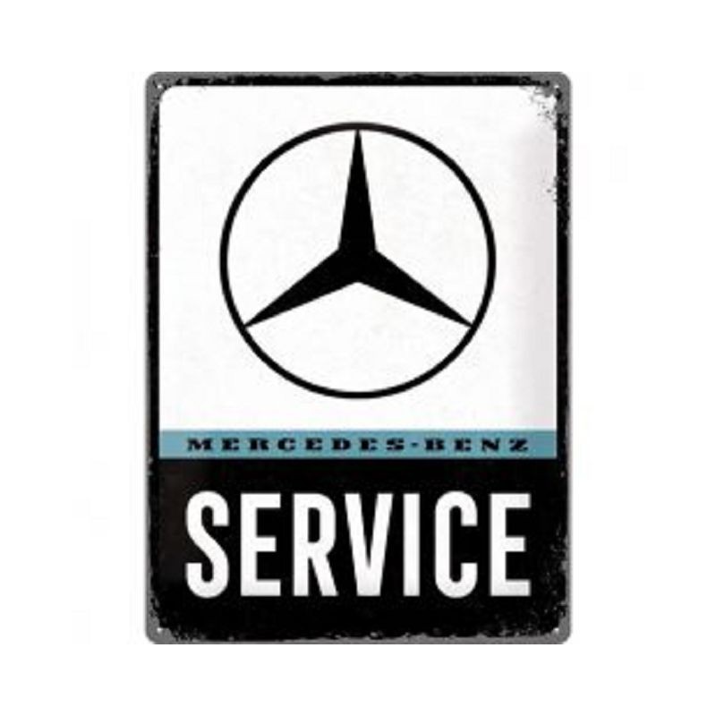 Mercedes Benz - Service - Blechschild 40 x 30 cm