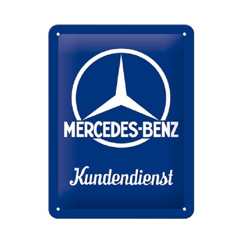 Mercedes Benz - Kundenservice - Blechschild 20 x 15 cm